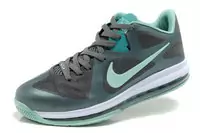 nike air max low lebron 9 france green gray nba